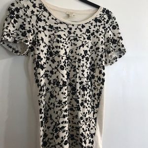 Crew colored Jcrew short sleeve  w velvet details